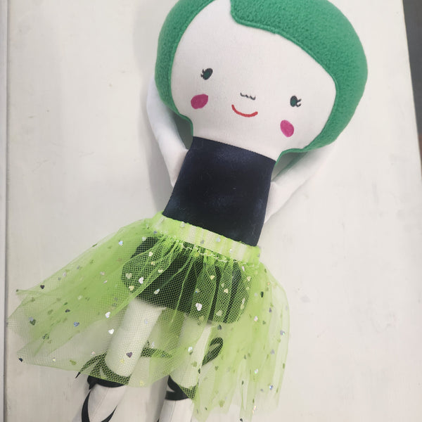 SOFT TOY | green ballerina